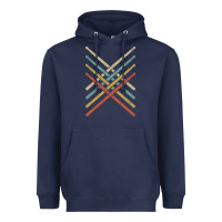 Retro Vintage Drummer Tshirt 70s 80s Distressed Drum Sticks Long Sleev Heavyweight Hoodie | Teevron
