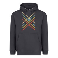 Smoke retro vintage drummer tshirt 70s 80s distressed drum sticks long sleev Heavyweight Hoodie - FloraArt