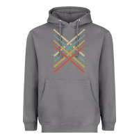 Storm retro vintage drummer tshirt 70s 80s distressed drum sticks long sleev Heavyweight Hoodie - FloraArt