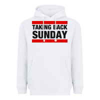 White TAKING BACK SUNDAY Heavyweight Hoodie - FloraArt
