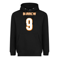 Black Burrow Jersey Heavyweight Hoodie - FloraArt