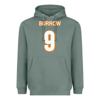 Sage Burrow Jersey Heavyweight Hoodie - FloraArt