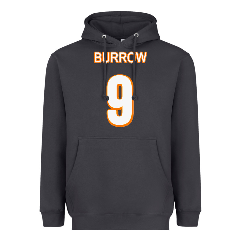 Burrow Jersey Heavyweight Hoodie by FloraArt | Teevron