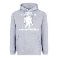 Heather Grey wounded warrior Heavyweight Hoodie - FloraArt