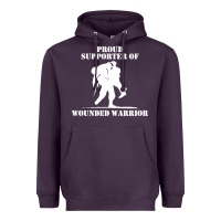 Plum wounded warrior Heavyweight Hoodie - FloraArt