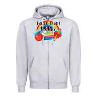 Heather Grey back to school hello fifth grade 3200x2400 Zipper Hoodie - AdoDesignShop