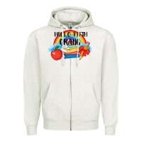 Oatmeal Heather back to school hello fifth grade 3200x2400 Zipper Hoodie - AdoDesignShop