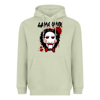 Matcha Billy Puppet Saw Jigsaw Inspired Heavyweight Hoodie - FloraArt