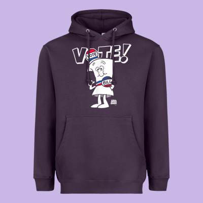 Schoolhouse Rock Vote With Bill With White Type T Shirt Heavyweight Hoodie Designed By Floraart