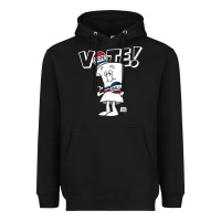 Black schoolhouse rock vote with bill with white type t shirt Heavyweight Hoodie - FloraArt