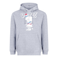 Heather Grey schoolhouse rock vote with bill with white type t shirt Heavyweight Hoodie - FloraArt