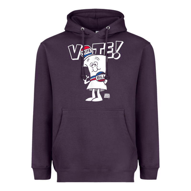 Schoolhouse Rock Vote With Bill With White Type T Shirt Heavyweight Hoodie by FloraArt | Teevron