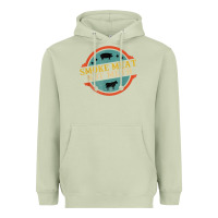 Matcha smoke meat not meth funny bbq grill lover meat lover retro Heavyweight Hoodie - FloraArt