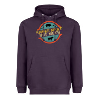 Plum smoke meat not meth funny bbq grill lover meat lover retro Heavyweight Hoodie - FloraArt