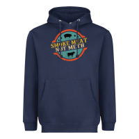 Navy smoke meat not meth funny bbq grill lover meat lover retro Heavyweight Hoodie - FloraArt