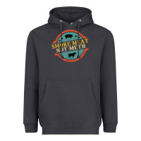 Smoke smoke meat not meth funny bbq grill lover meat lover retro Heavyweight Hoodie - FloraArt