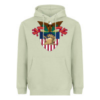 Matcha United States, Military Academy Heavyweight Hoodie - FloraArt