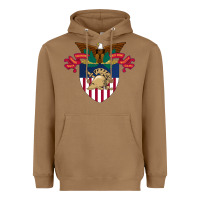 Toasted Coconut United States, Military Academy Heavyweight Hoodie - FloraArt