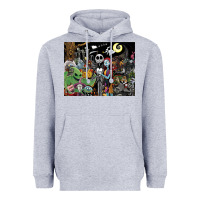 Heather Grey nightmare before christmas Heavyweight Hoodie - FloraArt
