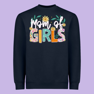 Mom Of Girls Heavyweight Sweatshirt Designed By Jahusdesignshop