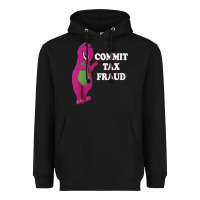 Black commit tax fraud essential Heavyweight Hoodie - FloraArt