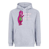 Heather Grey commit tax fraud essential Heavyweight Hoodie - FloraArt