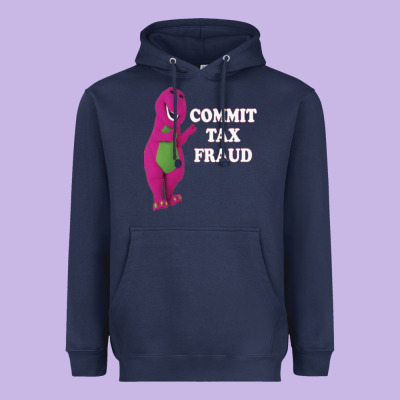 Commit Tax Fraud Essential Heavyweight Hoodie Designed By Floraart
