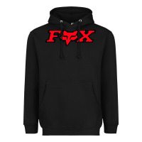 Black fox Heavyweight Hoodie - FloraArt