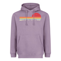 Lavender Rowing . Retro Style  For Rower Heavyweight Hoodie - FloraArt