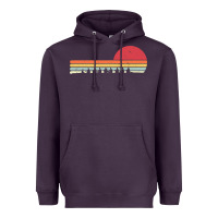 Plum Rowing . Retro Style  For Rower Heavyweight Hoodie - FloraArt
