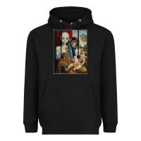 Black alien chimp baby religion conspiracy poster Heavyweight Hoodie - FloraArt