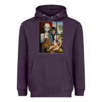 Alien Chimp Baby Religion Conspiracy Poster Heavyweight Hoodie | Teevron