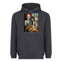 Smoke alien chimp baby religion conspiracy poster Heavyweight Hoodie - FloraArt