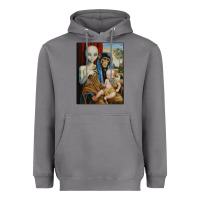 Storm alien chimp baby religion conspiracy poster Heavyweight Hoodie - FloraArt