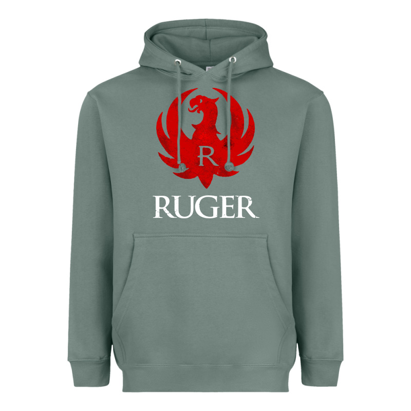 Vintage Ruger Heavyweight Hoodie by FloraArt | Teevron