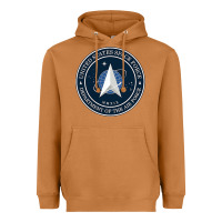 Meerkat Official United States Space Force USSF Military Patch Heavyweight Hoodie - FloraArt
