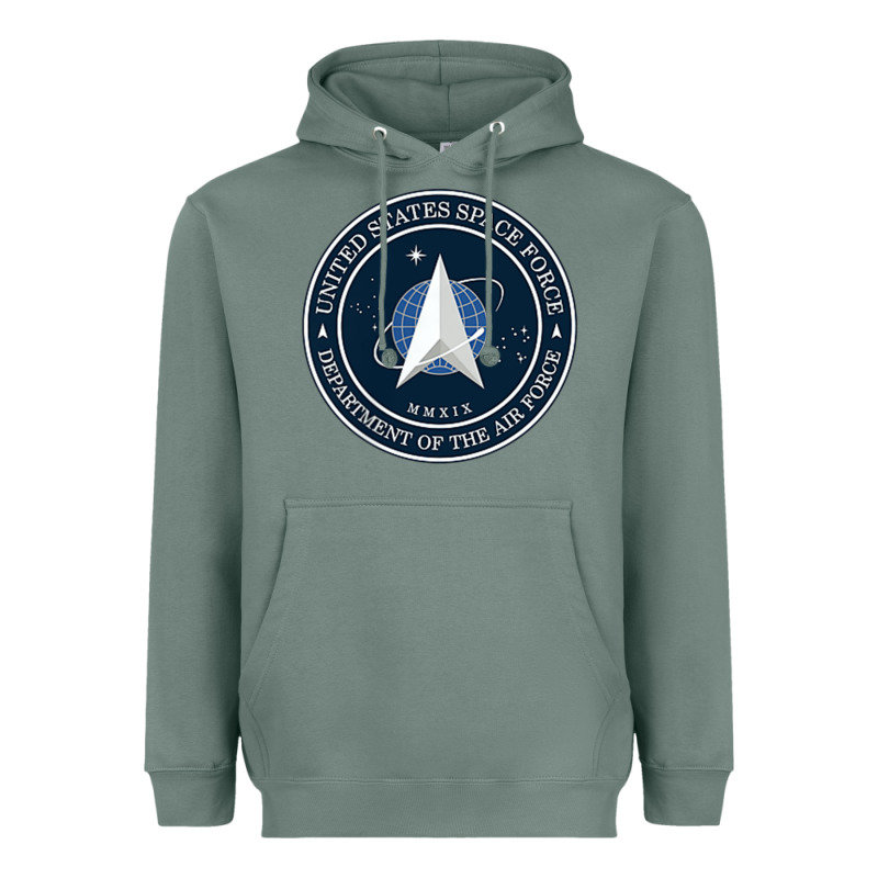 Official United States Space Force Ussf Military Patch Heavyweight Hoodie by FloraArt | Teevron