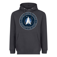 Smoke Official United States Space Force USSF Military Patch Heavyweight Hoodie - FloraArt