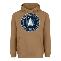 Toasted Coconut Official United States Space Force USSF Military Patch Heavyweight Hoodie - FloraArt