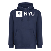 Navy nyu new york university Heavyweight Hoodie - FloraArt