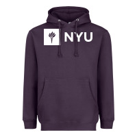 Plum nyu new york university Heavyweight Hoodie - FloraArt