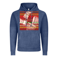 Vintage Denim african drum colorful seamless pattern Vintage Hoodie - BundleAndBundleShop