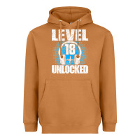Meerkat Level 18 Unlocked Birthday 18 Years Gamer Premium T Shirt Heavyweight Hoodie - FloraArt