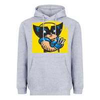 Heather Grey snikt i, wolverine Heavyweight Hoodie - FloraArt