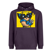 Plum snikt i, wolverine Heavyweight Hoodie - FloraArt