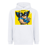White snikt i, wolverine Heavyweight Hoodie - FloraArt