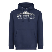 Navy whistler british columbia shirt long sleeve, mountain tee Heavyweight Hoodie - FloraArt