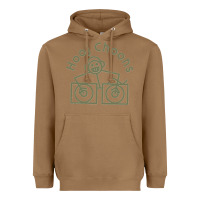 Toasted Coconut Hooj Choons (Olive Green) Heavyweight Hoodie - FloraArt
