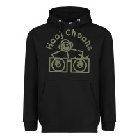 Black Hooj Choons (Olive Green) Heavyweight Hoodie - FloraArt