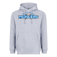 Heather Grey wisconsin platteville pioneers Heavyweight Hoodie - FloraArt